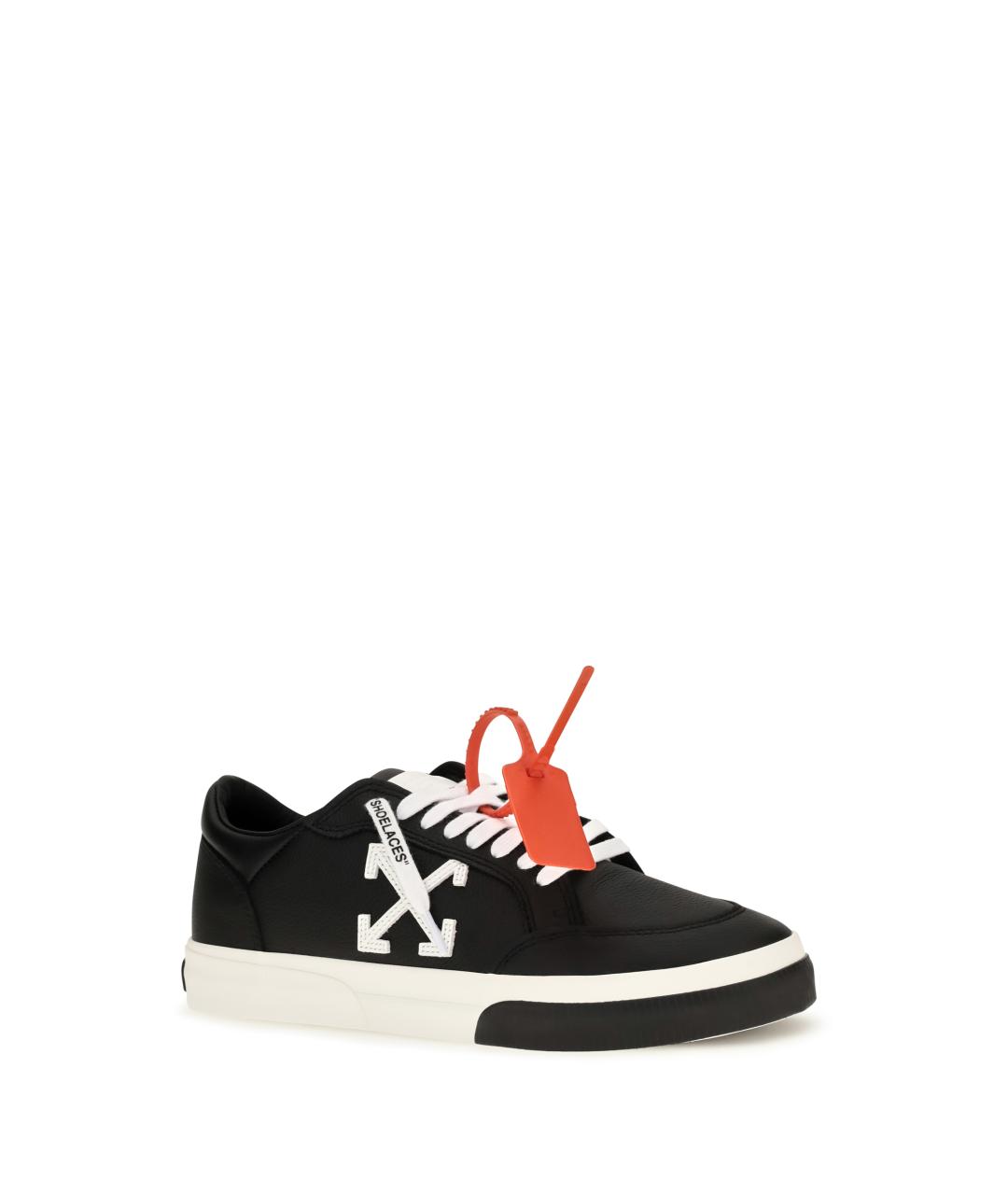 OFF-WHITE Черные синтетические низкие кроссовки / кеды, фото 2