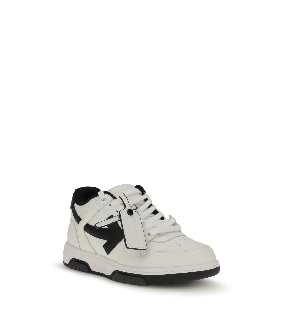 OFF-WHITE Мульти кожаные низкие кроссовки / кеды, фото 2