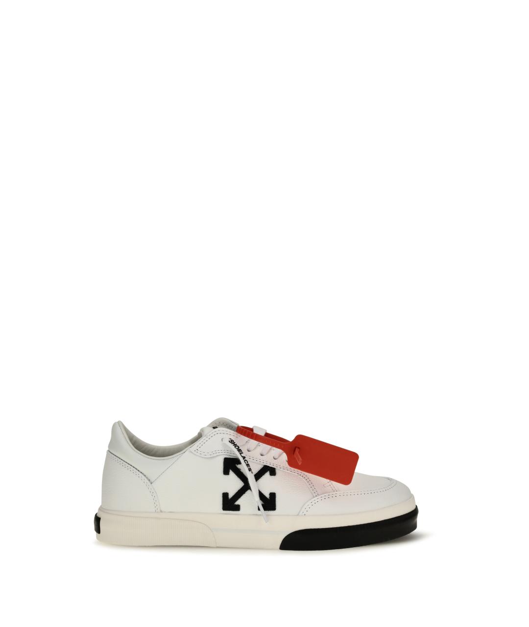 OFF-WHITE Белые синтетические низкие кроссовки / кеды, фото 1