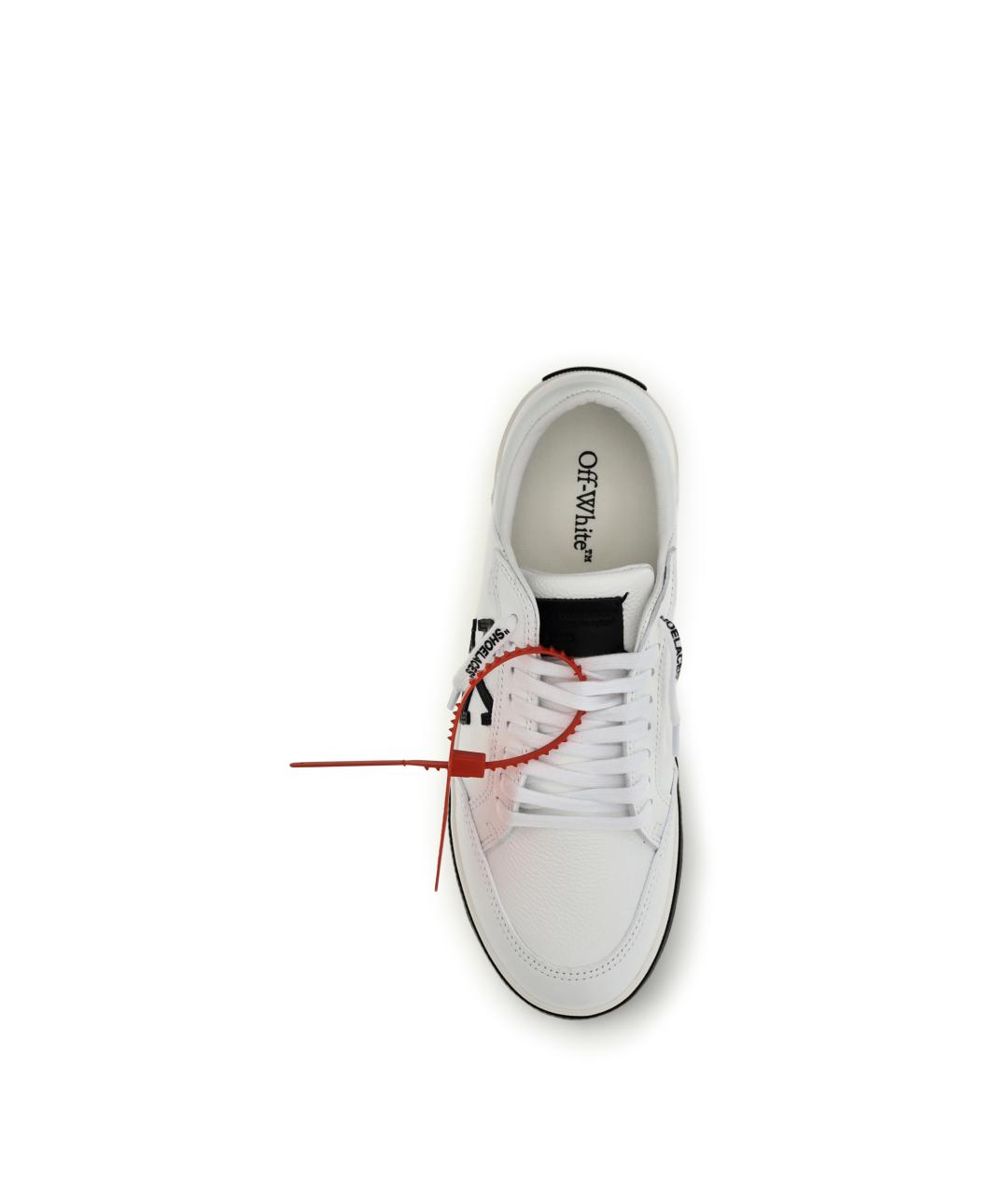 OFF-WHITE Белые синтетические низкие кроссовки / кеды, фото 4