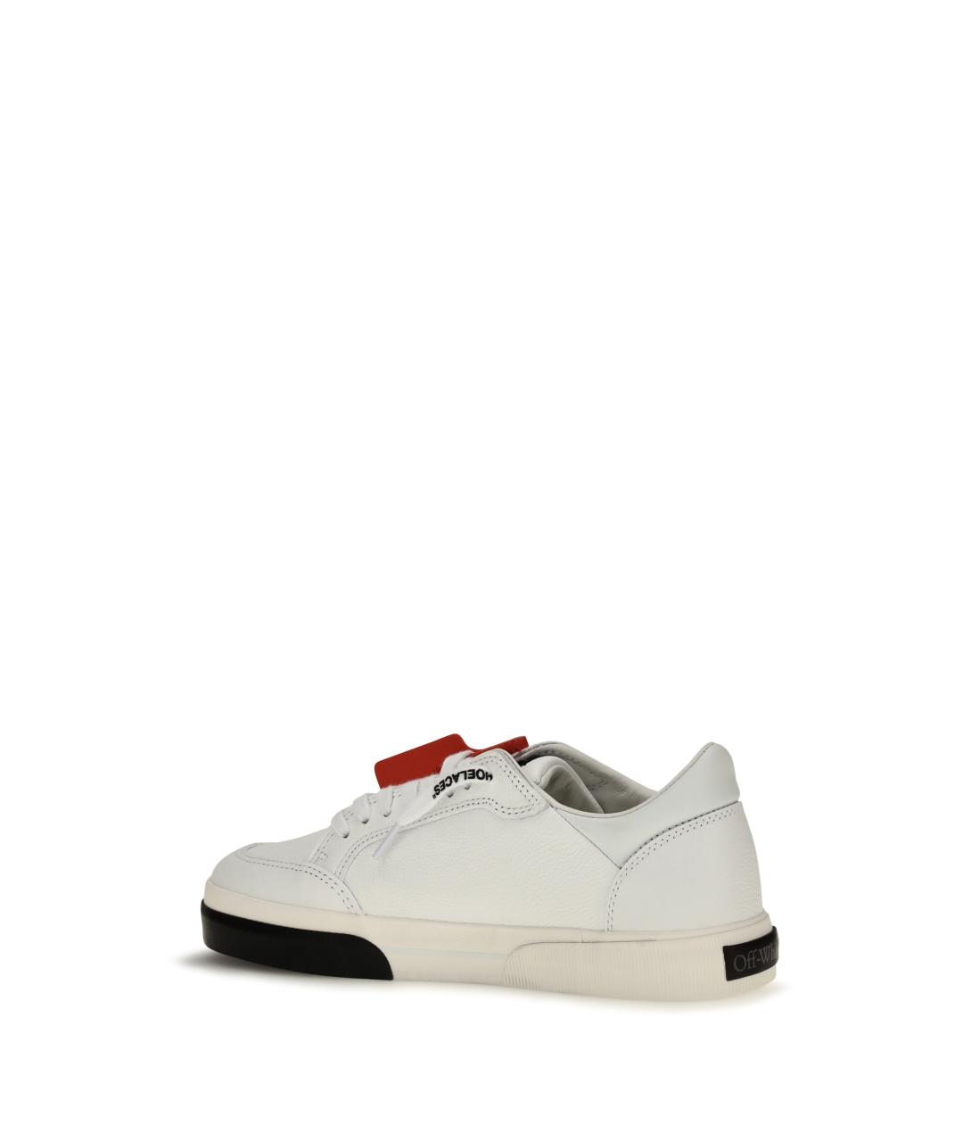 OFF-WHITE Белые синтетические низкие кроссовки / кеды, фото 3