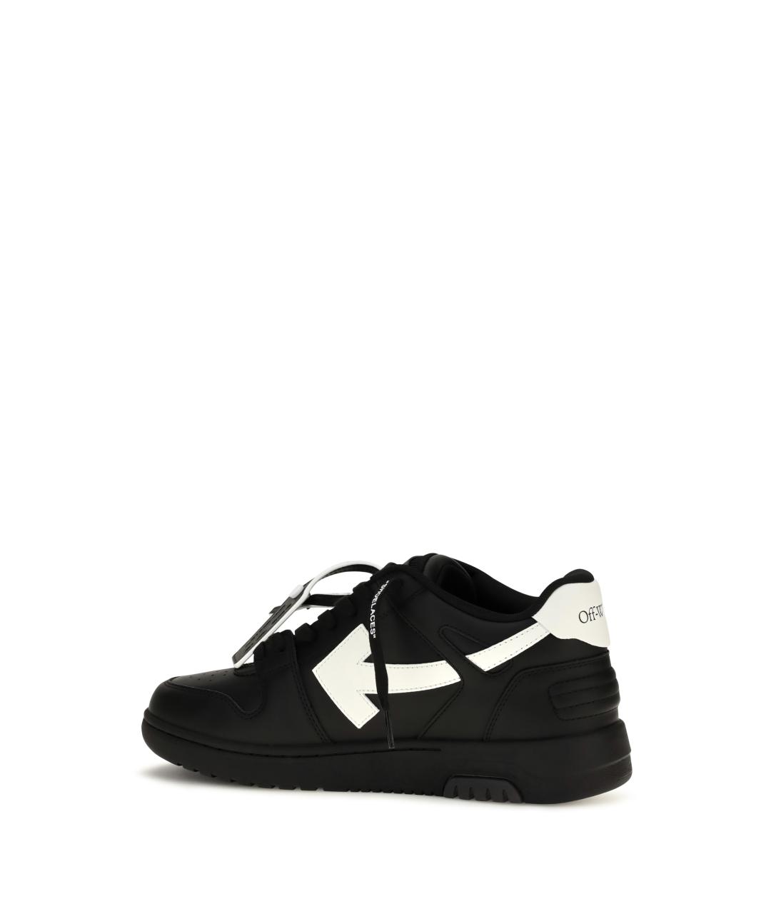 OFF-WHITE Черные синтетические низкие кроссовки / кеды, фото 3