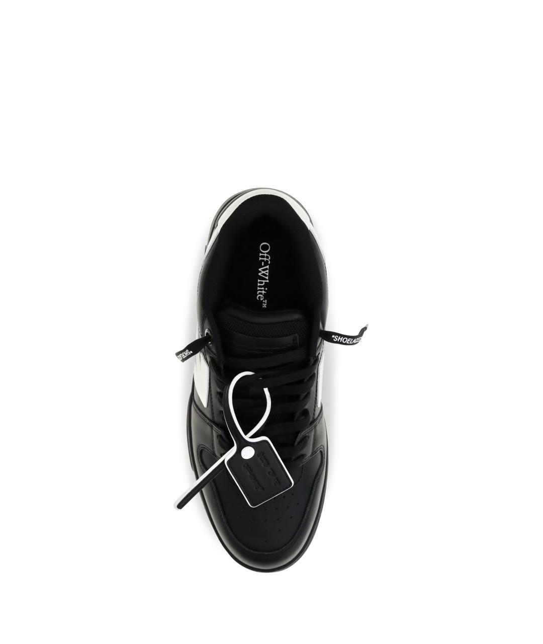 OFF-WHITE Черные синтетические низкие кроссовки / кеды, фото 4