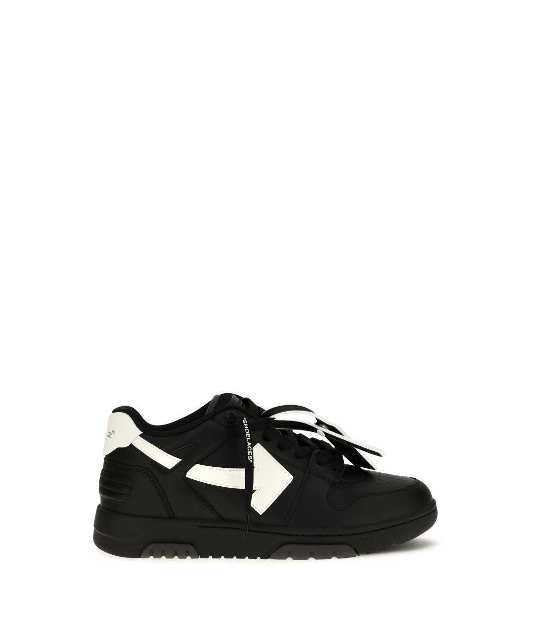 OFF-WHITE Черные синтетические низкие кроссовки / кеды, фото 1
