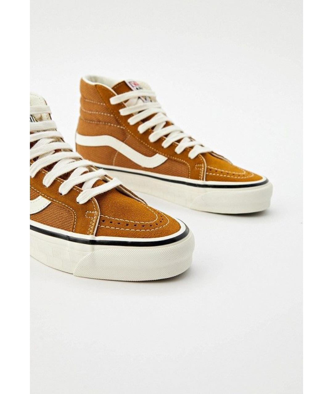 VANS Горчичные кожаные кеды, фото 5