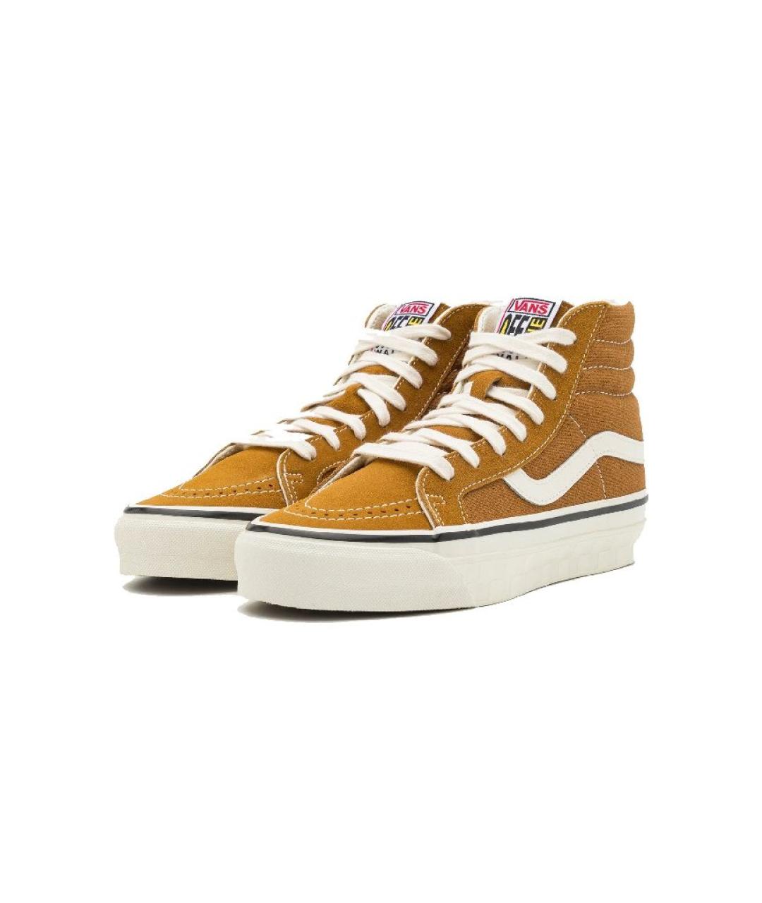 VANS Горчичные кожаные кеды, фото 2