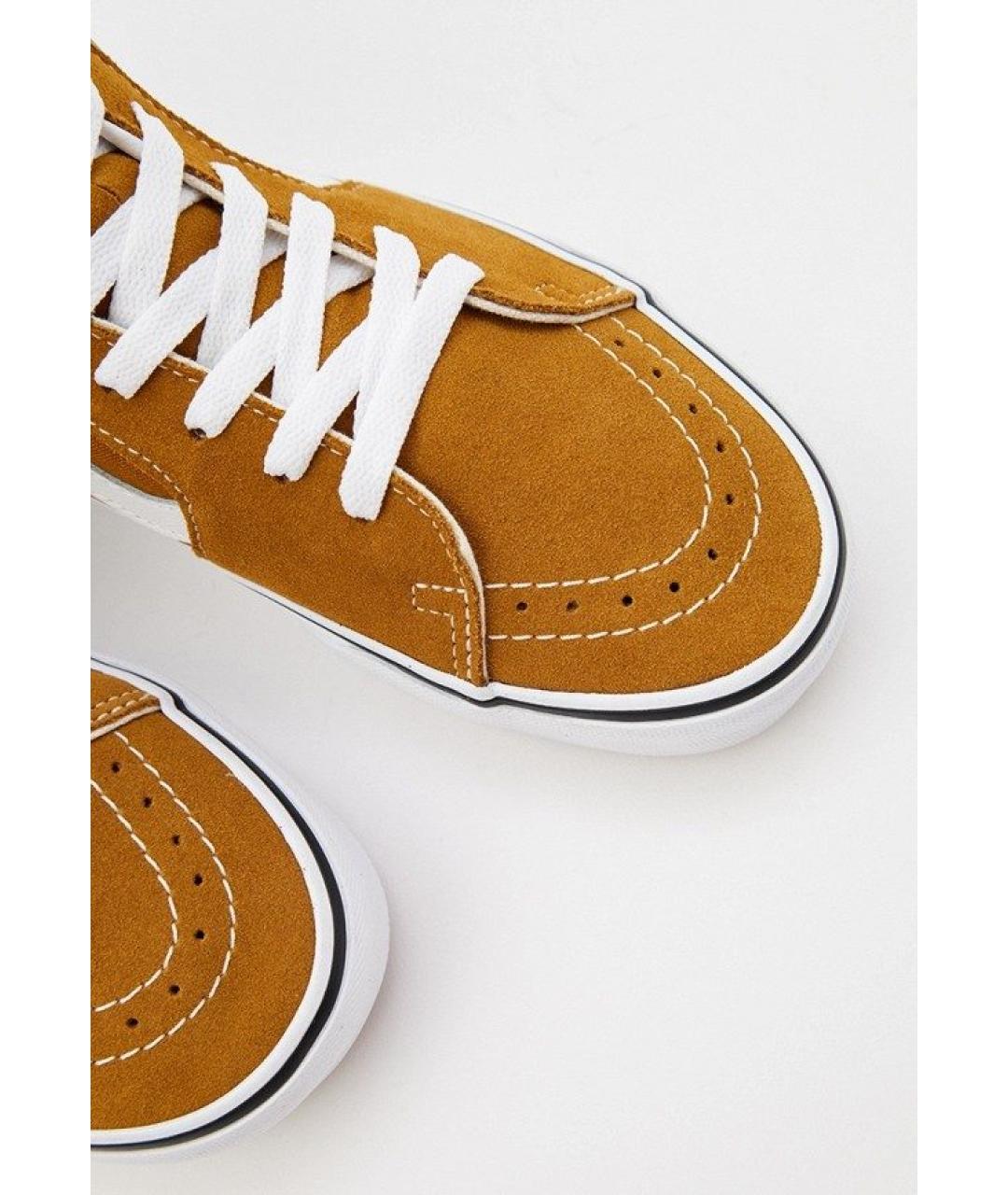 VANS Горчичные кожаные кеды, фото 7