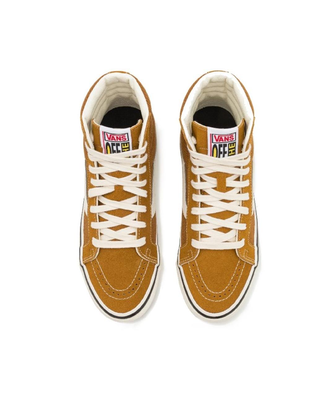VANS Горчичные кожаные кеды, фото 3
