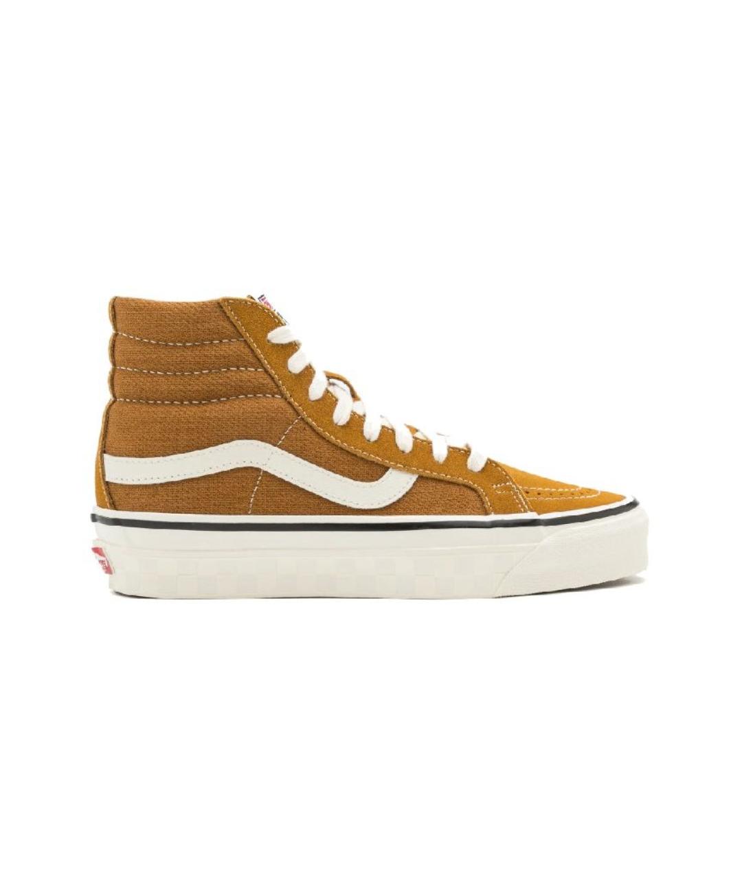 VANS Горчичные кожаные кеды, фото 10