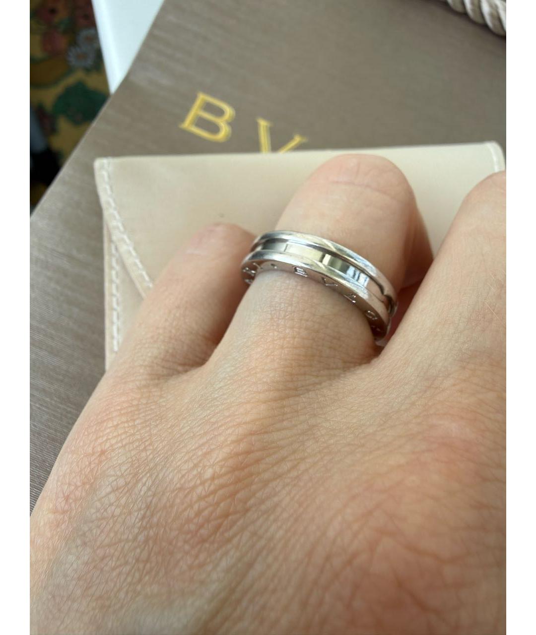 BVLGARI Серебряное кольцо из белого золота, фото 4
