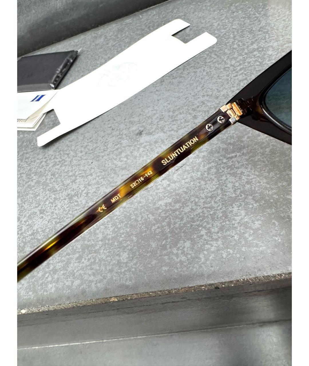 CHROME HEARTS Коричневые пластиковые солнцезащитные очки, фото 5