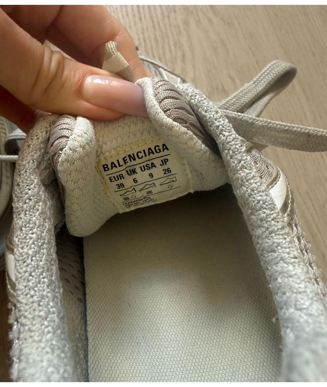 BALENCIAGA Серые кроссовки, фото 5