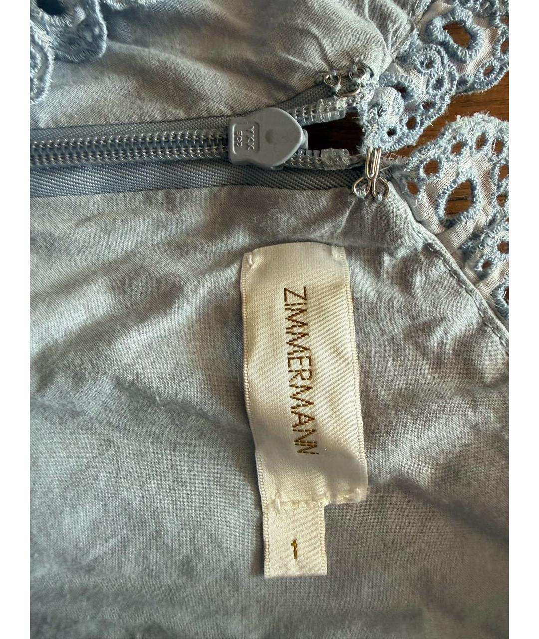 ZIMMERMANN Голубое платье, фото 2