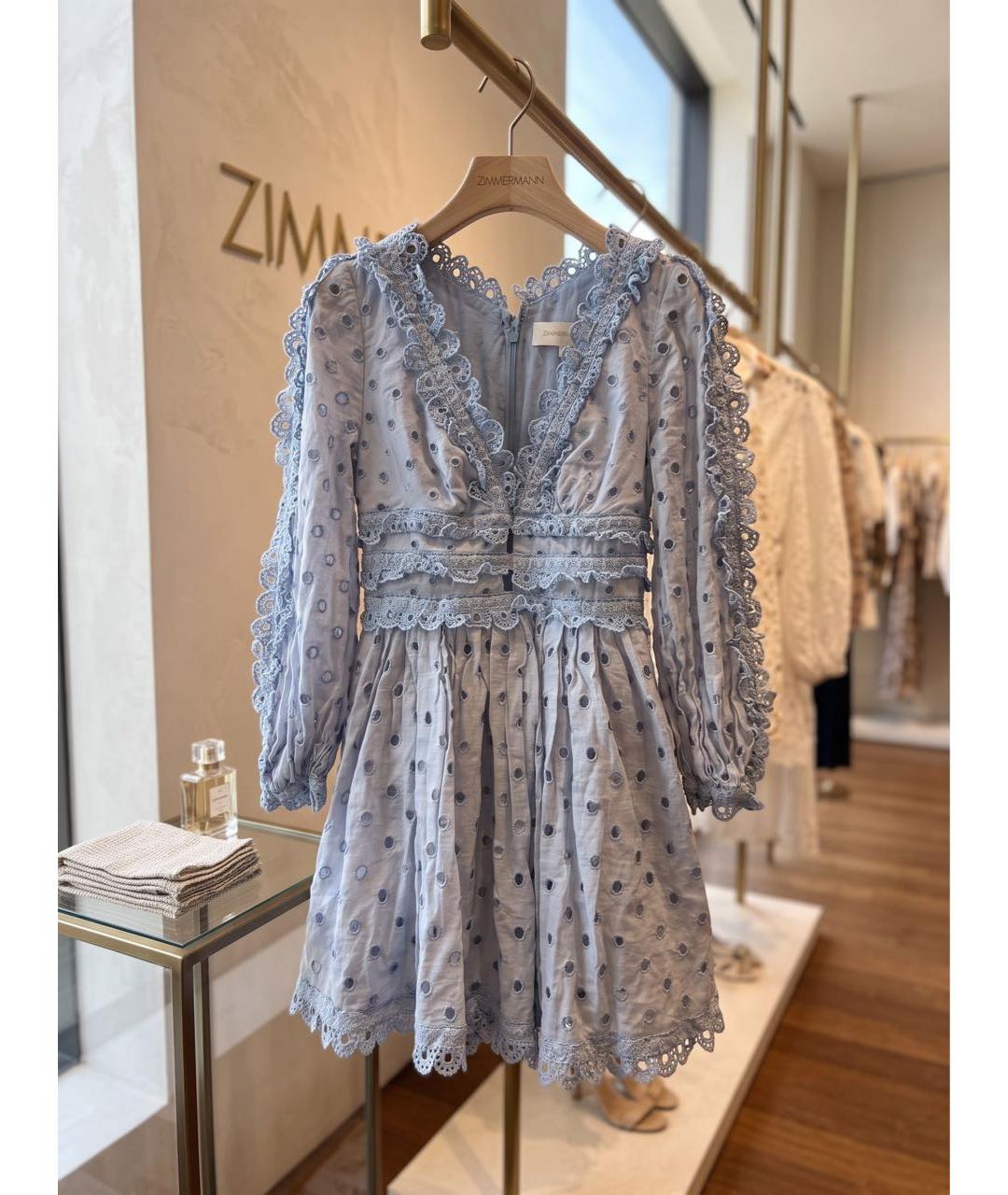 ZIMMERMANN Голубое платье, фото 4