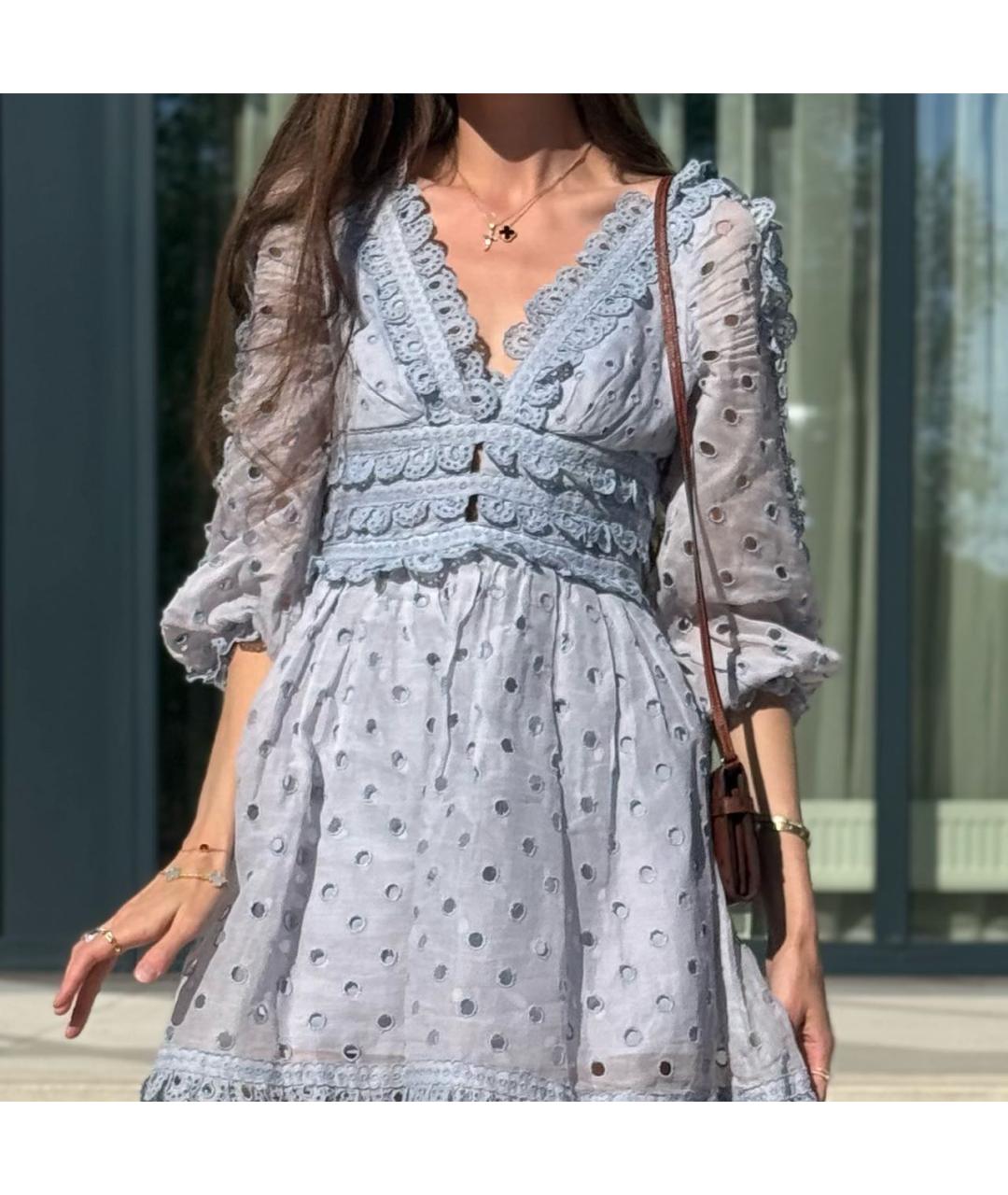 ZIMMERMANN Голубое платье, фото 5