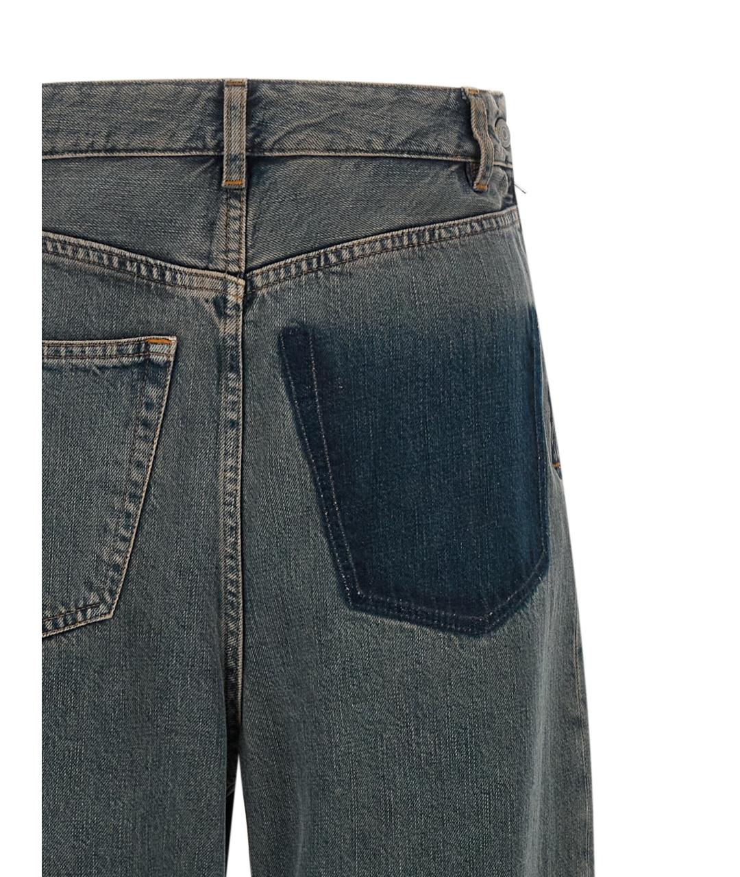 MM6 MAISON MARGIELA Мульти хлопковые прямые джинсы, фото 3