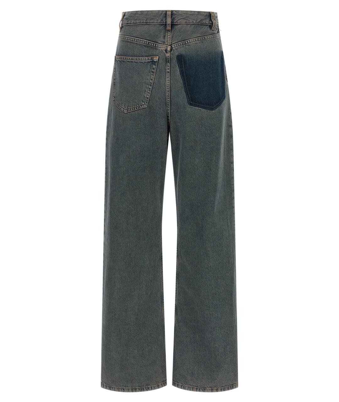 MM6 MAISON MARGIELA Мульти хлопковые прямые джинсы, фото 1