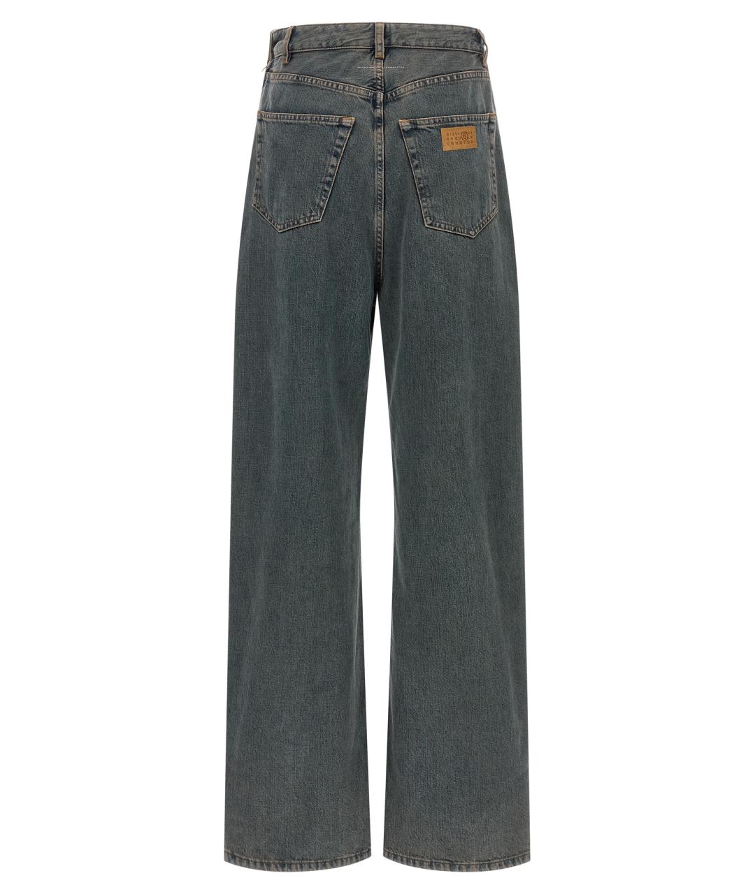 MM6 MAISON MARGIELA Мульти хлопковые прямые джинсы, фото 2
