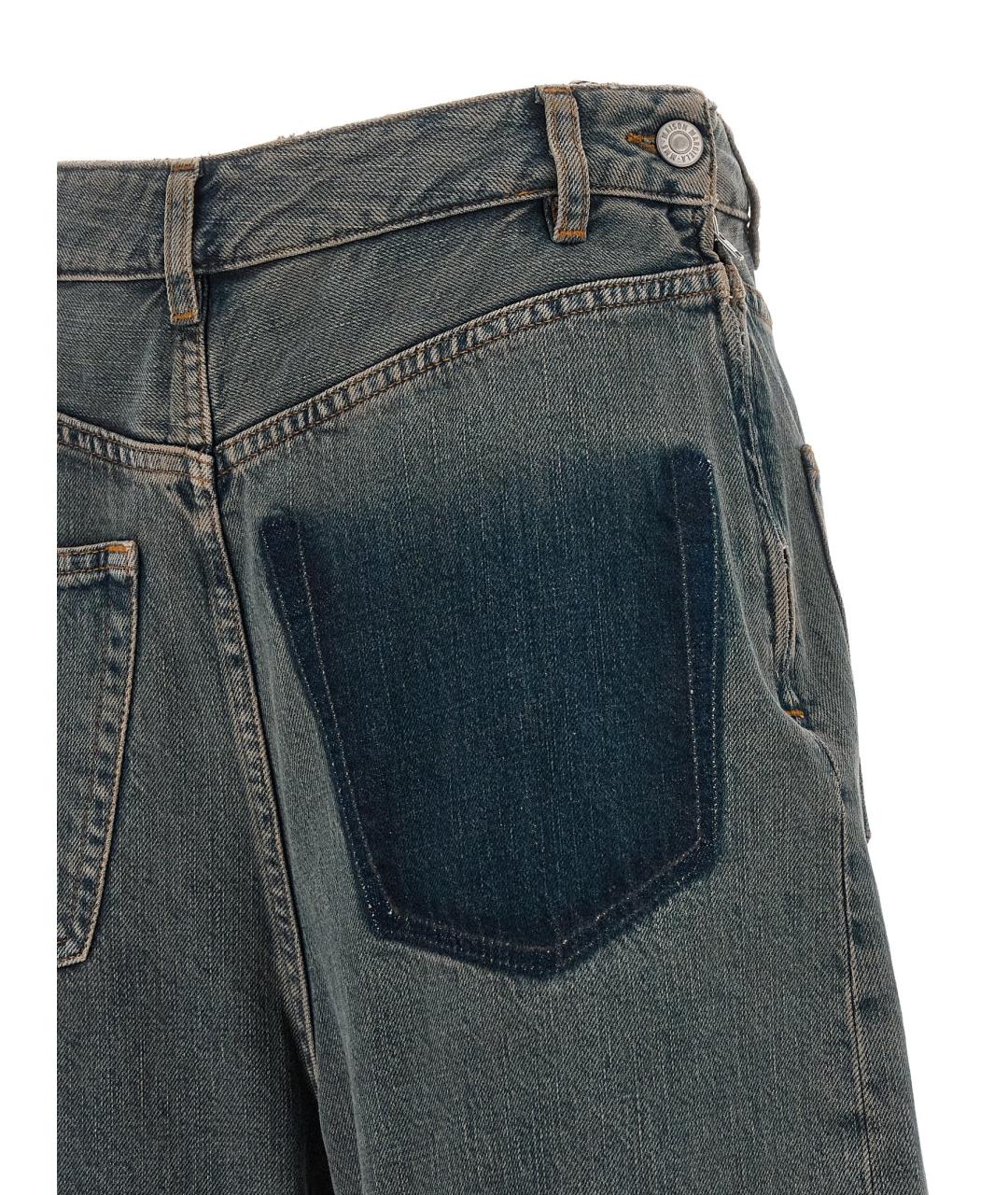 MM6 MAISON MARGIELA Мульти хлопковые прямые джинсы, фото 5