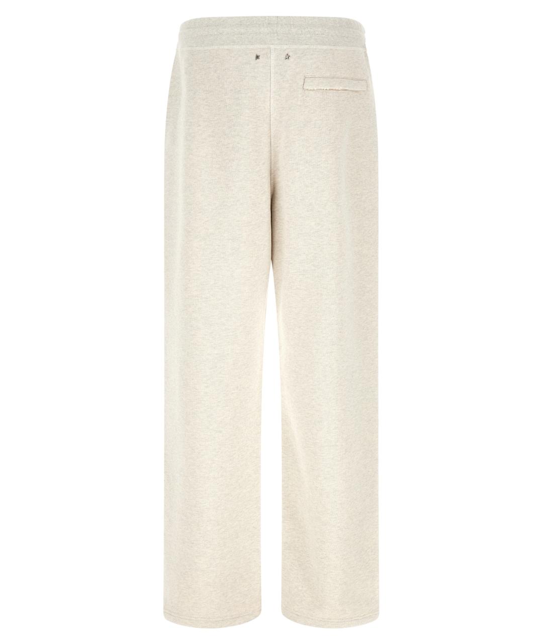 GOLDEN GOOSE Серые хлопковые повседневные брюки, фото 2