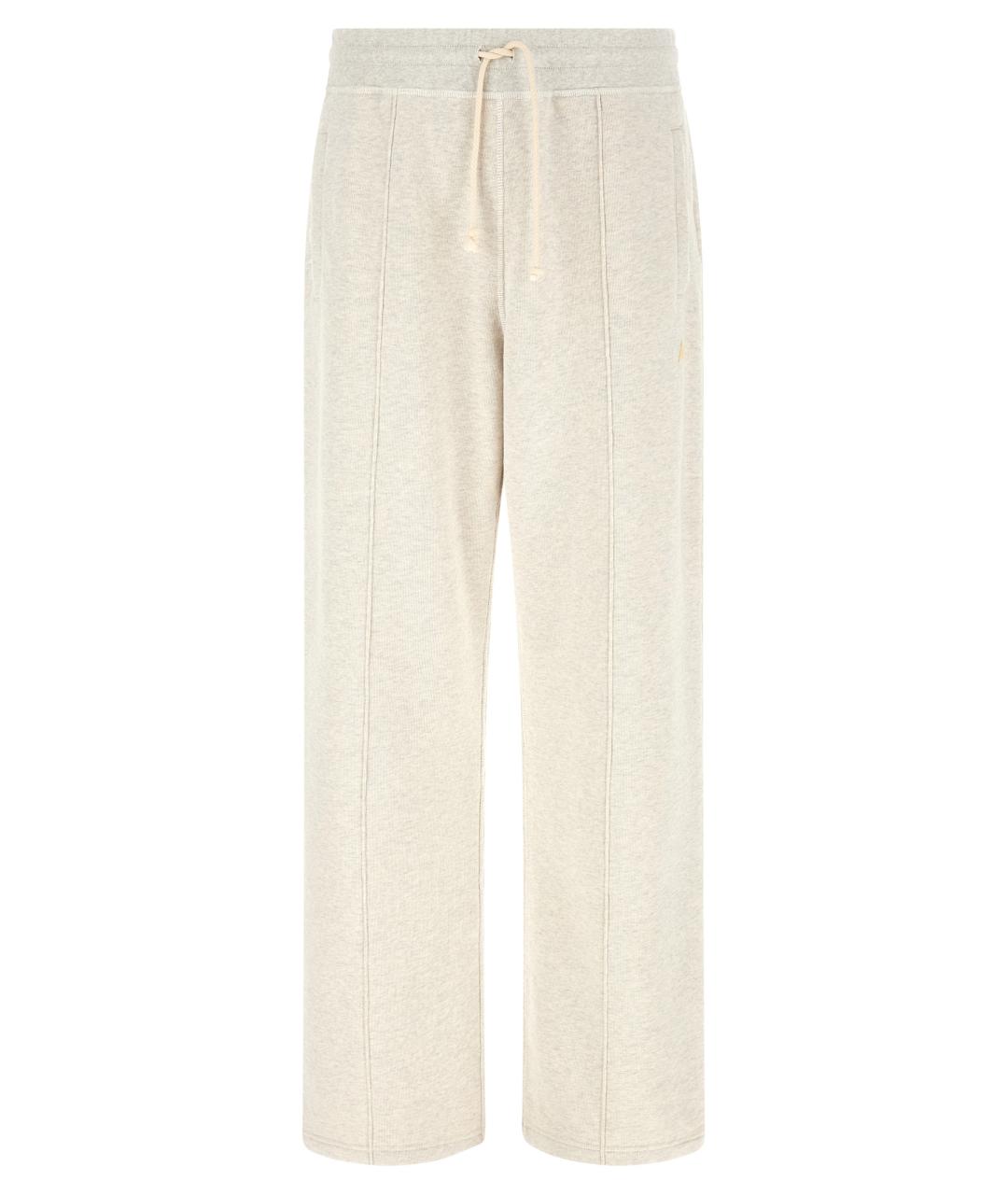 GOLDEN GOOSE Серые хлопковые повседневные брюки, фото 1