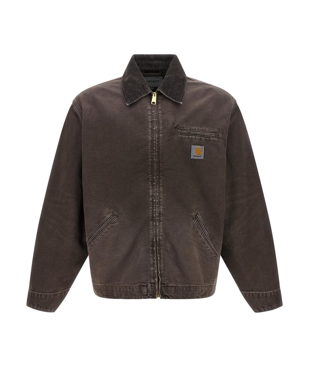 CARHARTT WIP Коричневая хлопковая куртка, фото 1