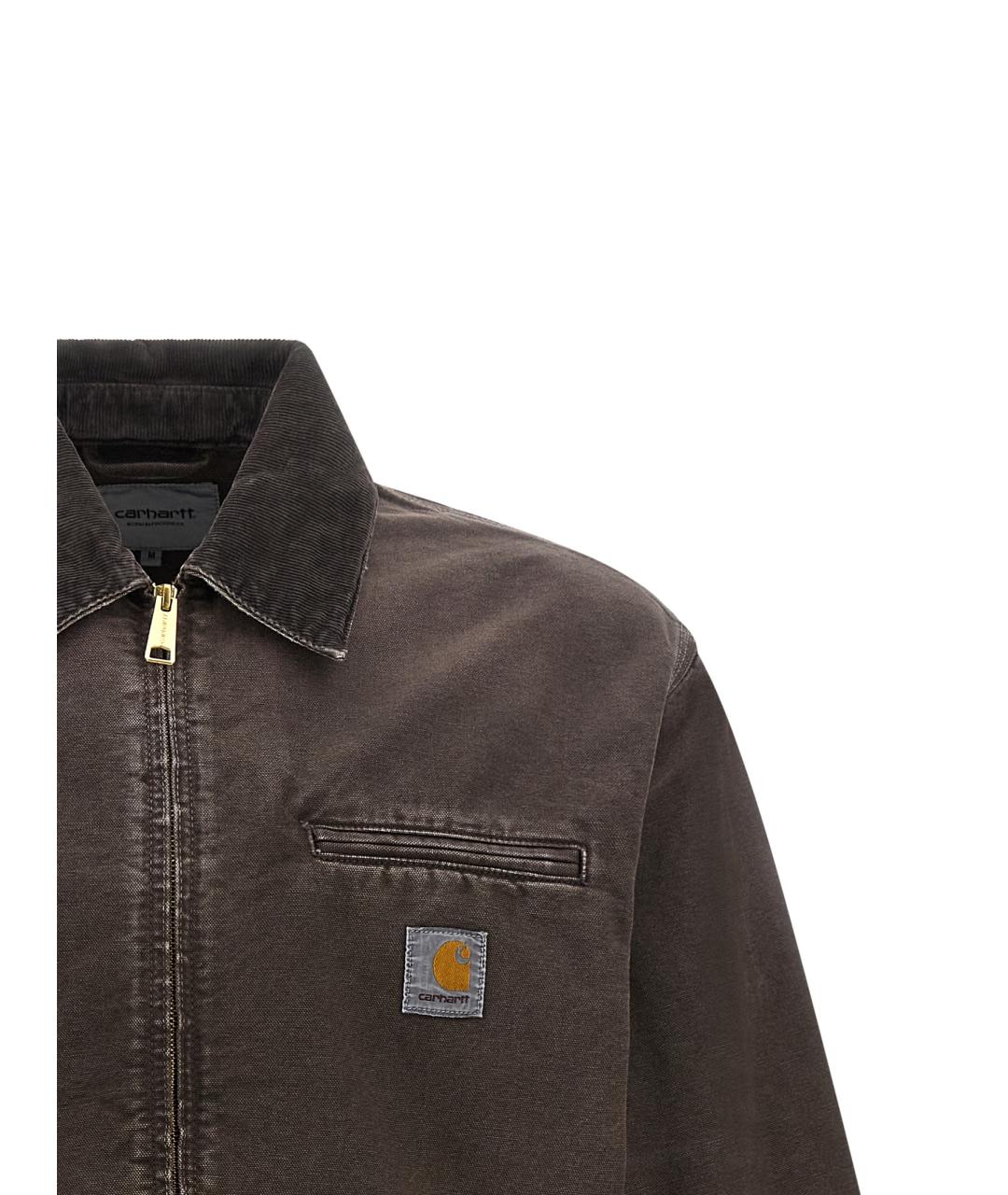 CARHARTT WIP Коричневая хлопковая куртка, фото 3