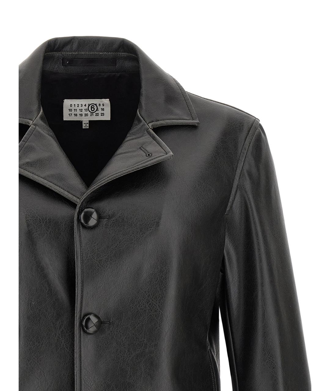 MM6 MAISON MARGIELA Черная полиэстеровая куртка, фото 3