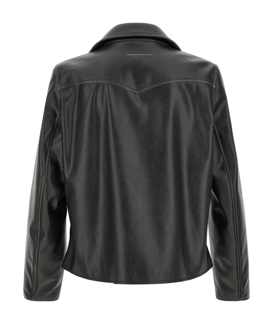 MM6 MAISON MARGIELA Черная полиэстеровая куртка, фото 2
