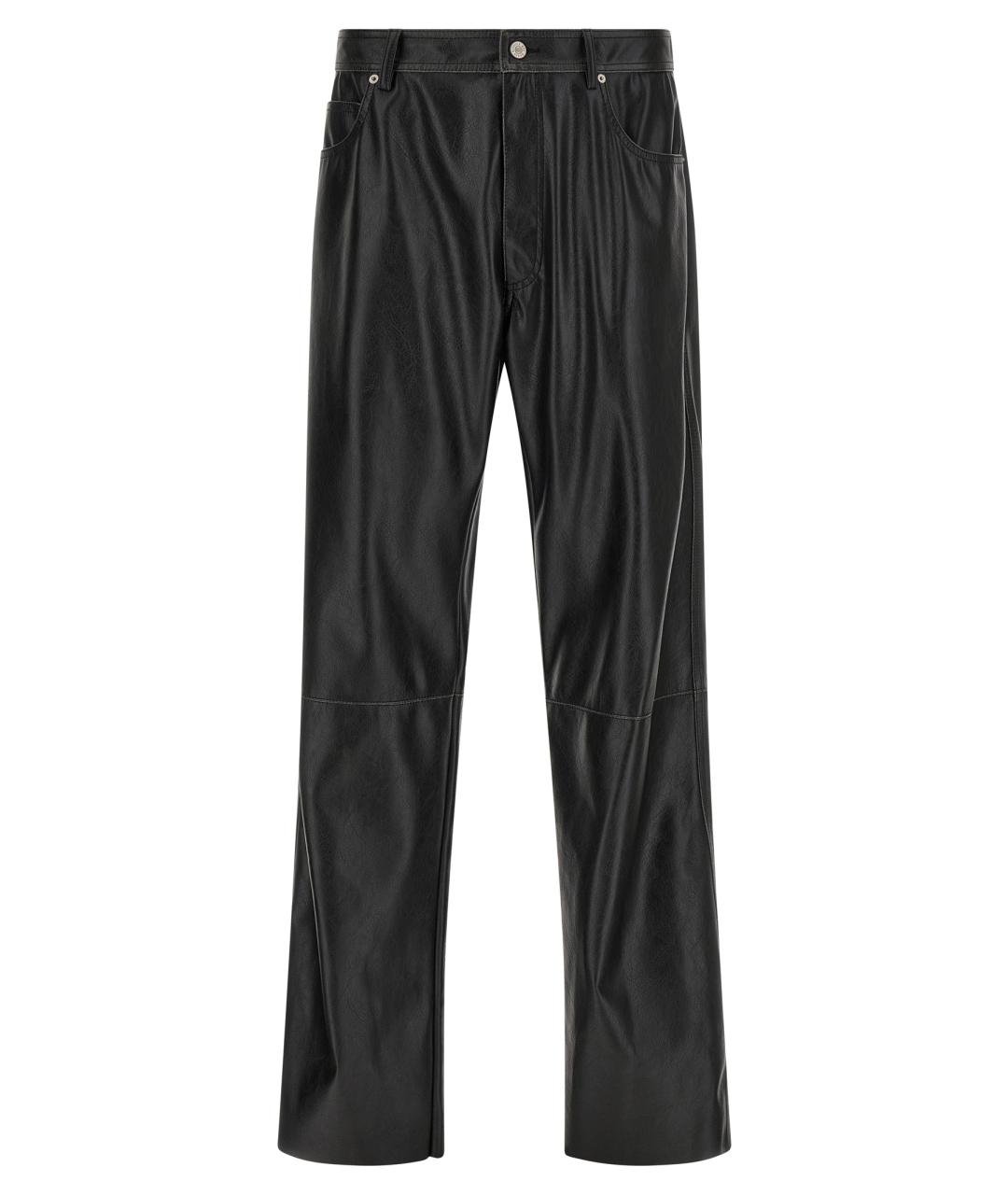 MM6 MAISON MARGIELA Черные полиэстеровые повседневные брюки, фото 1