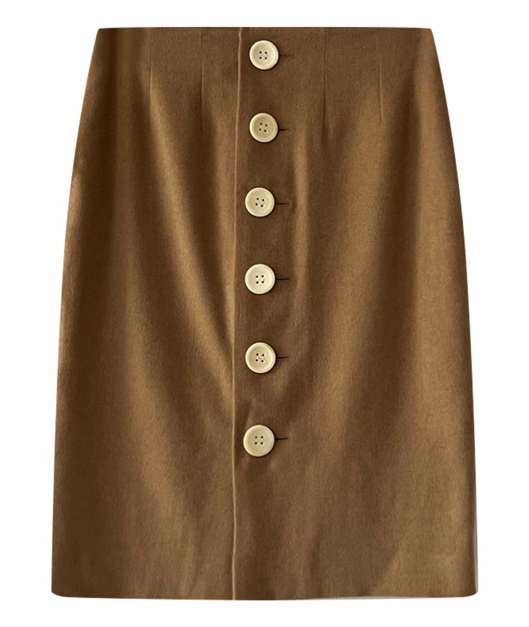CHRISTIAN DIOR Бежевая юбка миди, фото 1
