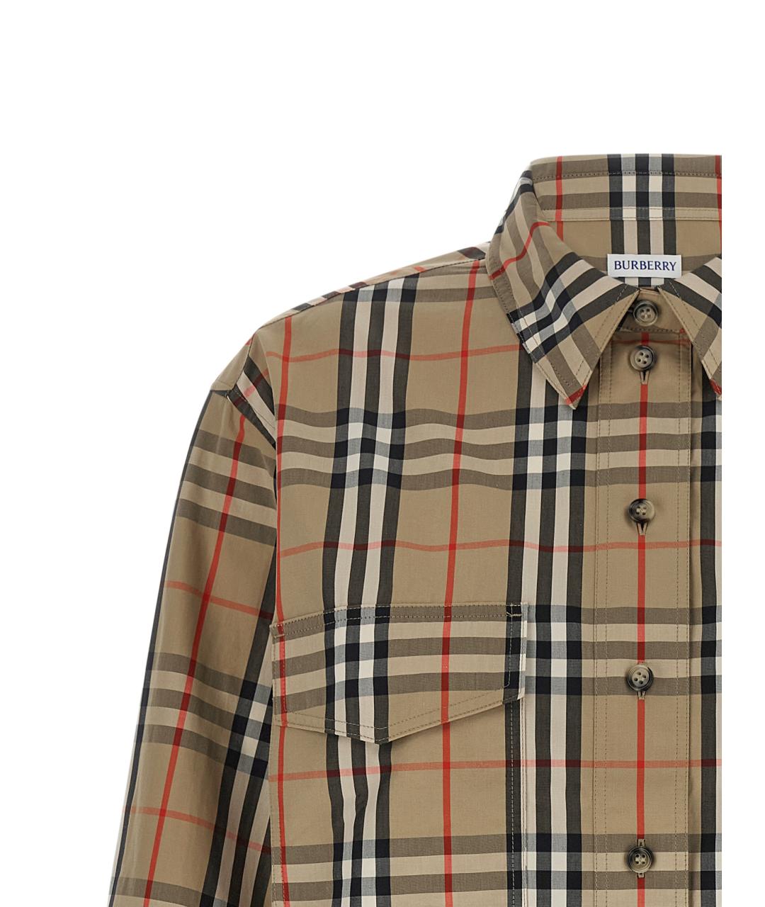 BURBERRY Мульти хлопковая рубашка, фото 3