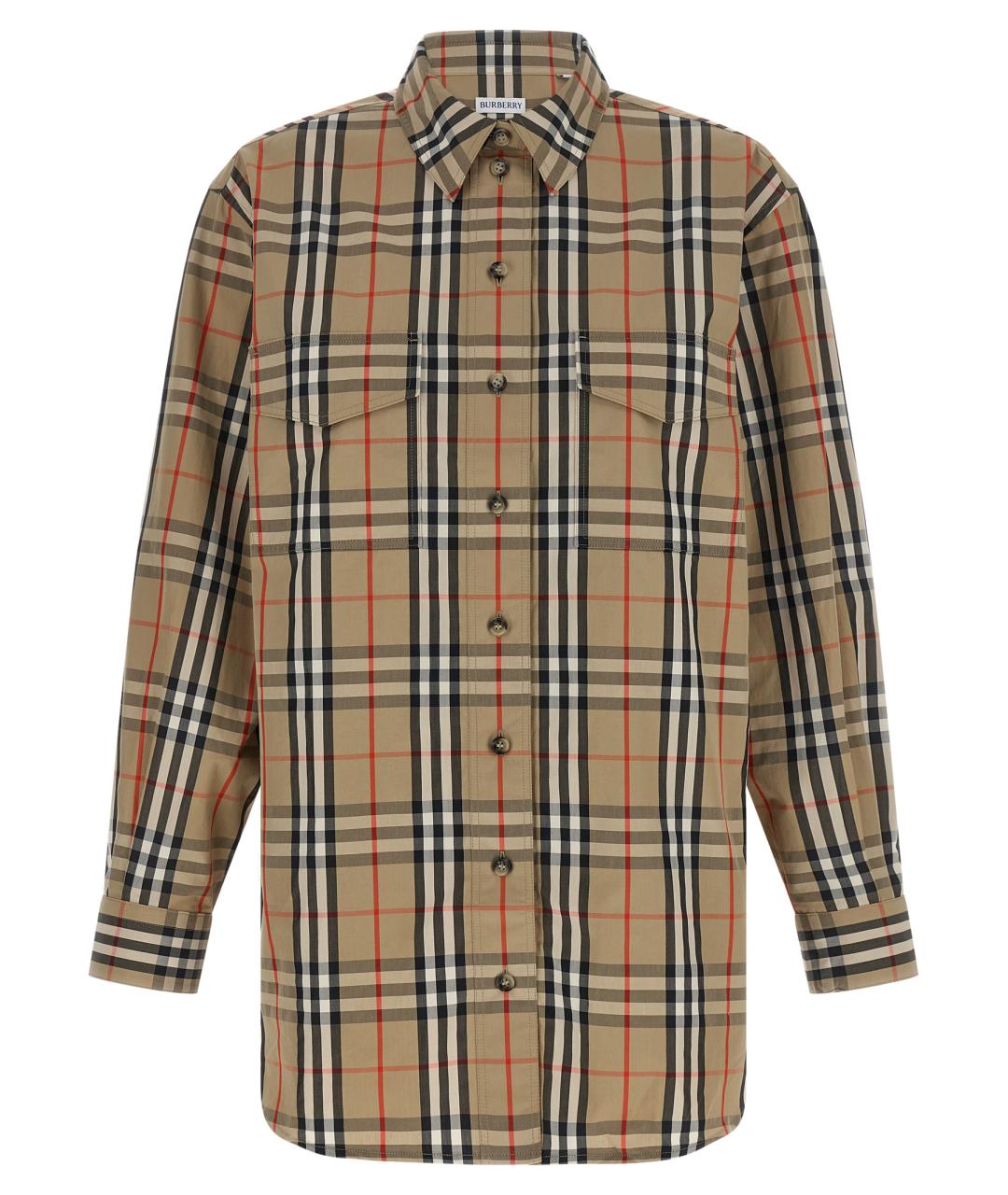 BURBERRY Мульти хлопковая рубашка, фото 1
