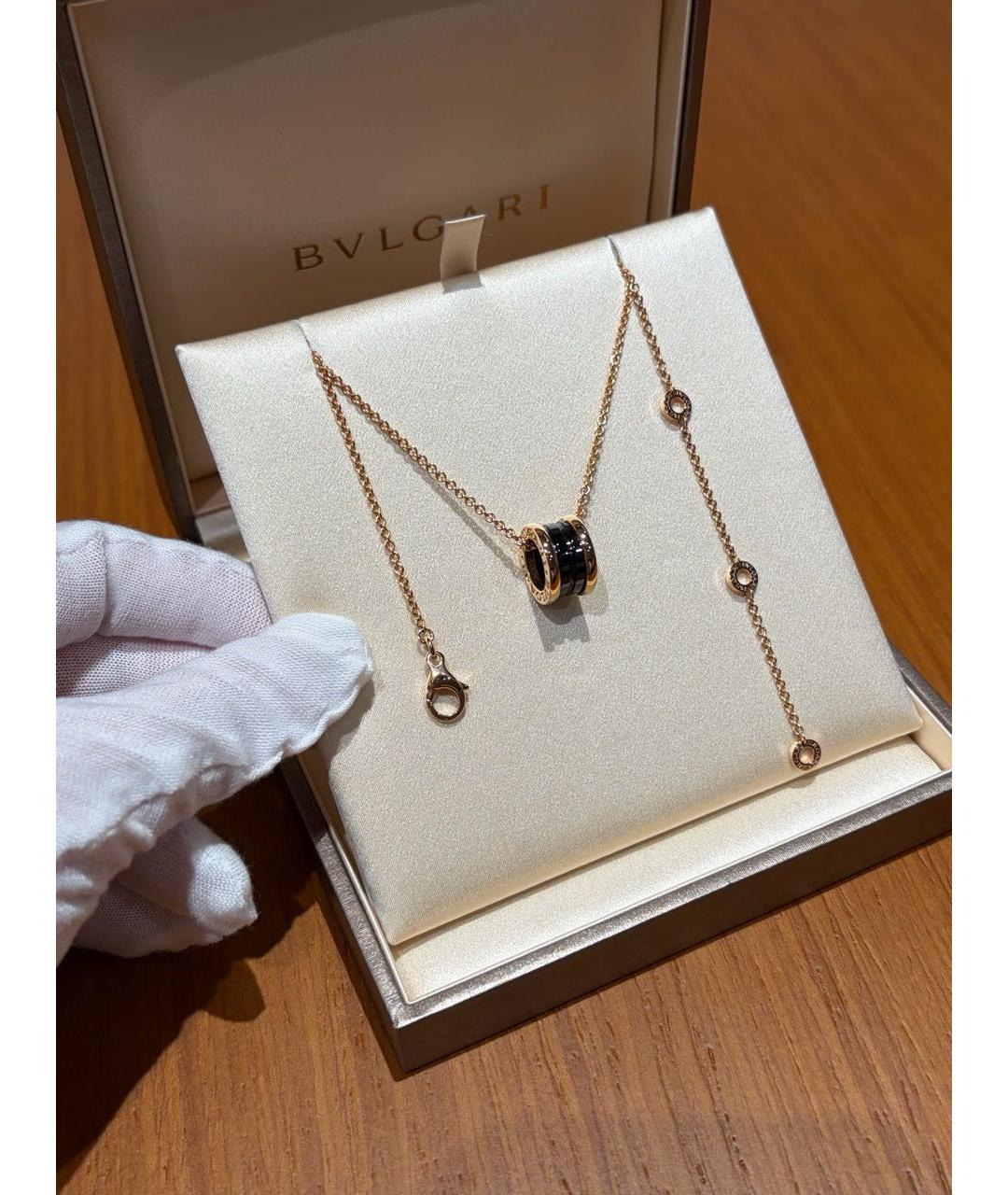 BVLGARI Золотое колье из розового золота, фото 6