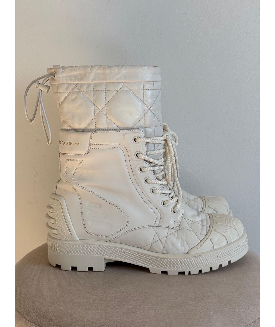 CHRISTIAN DIOR Белые резиновые сапоги, фото 9