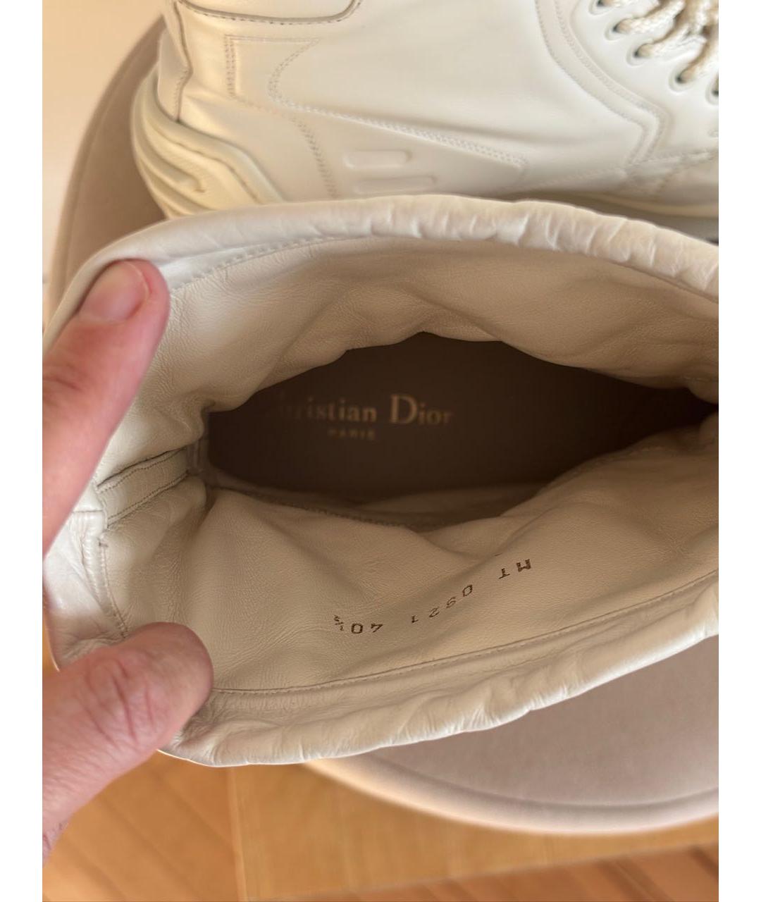 CHRISTIAN DIOR Белые резиновые сапоги, фото 5