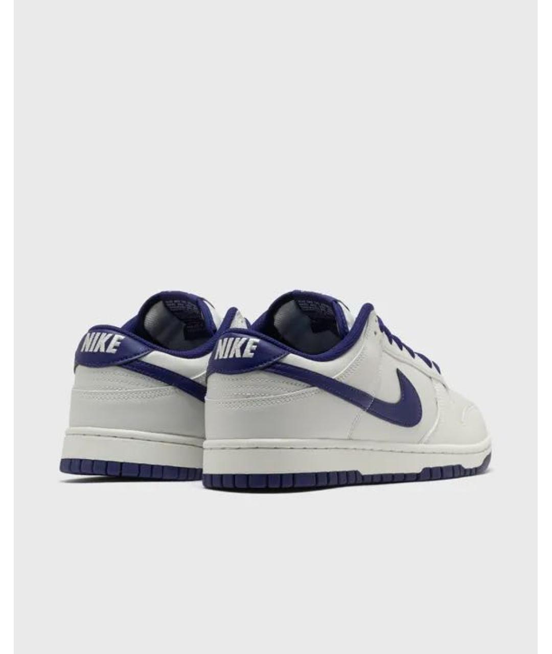 NIKE Белые кожаные низкие кроссовки / кеды, фото 4