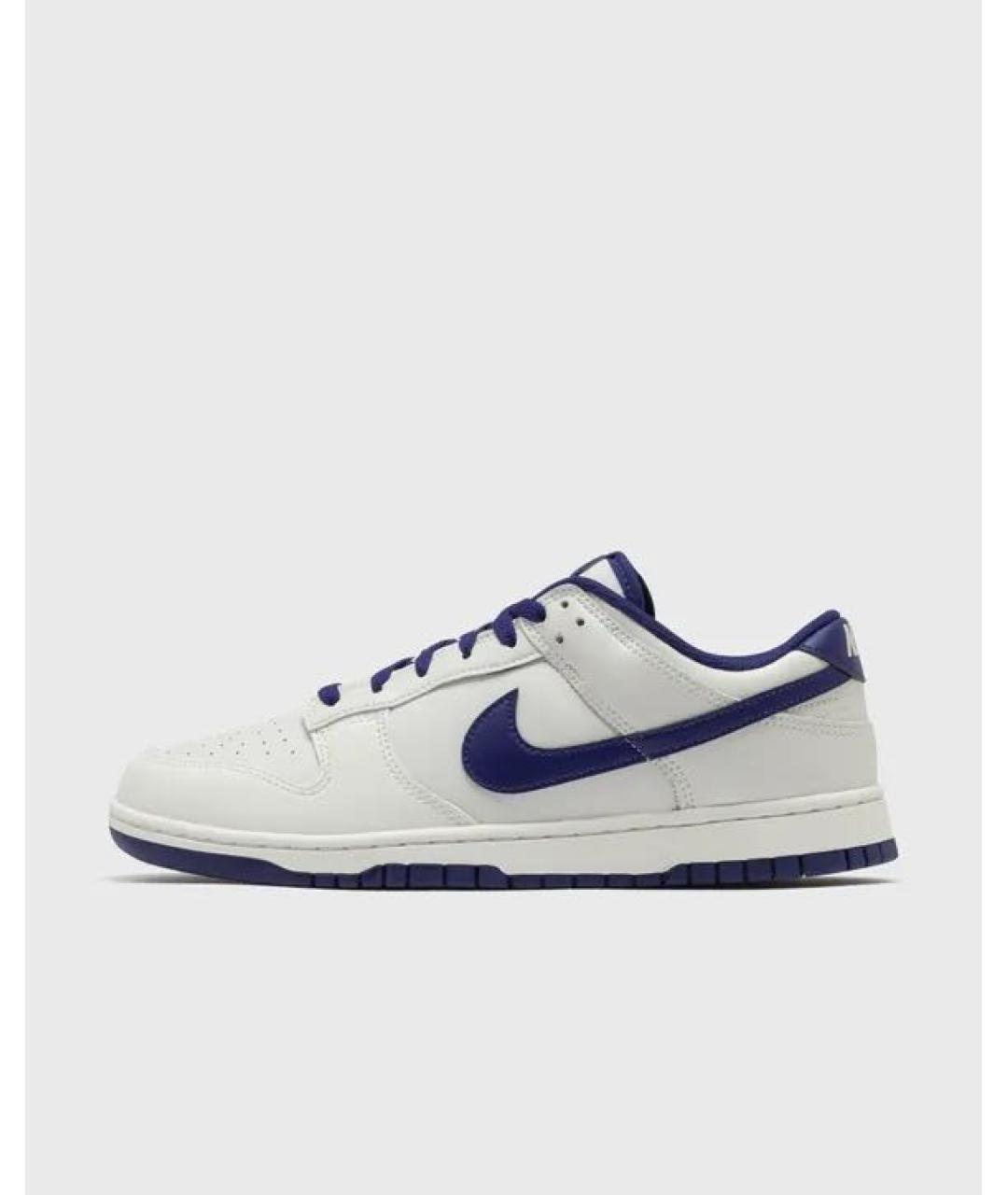 NIKE Белые кожаные низкие кроссовки / кеды, фото 7