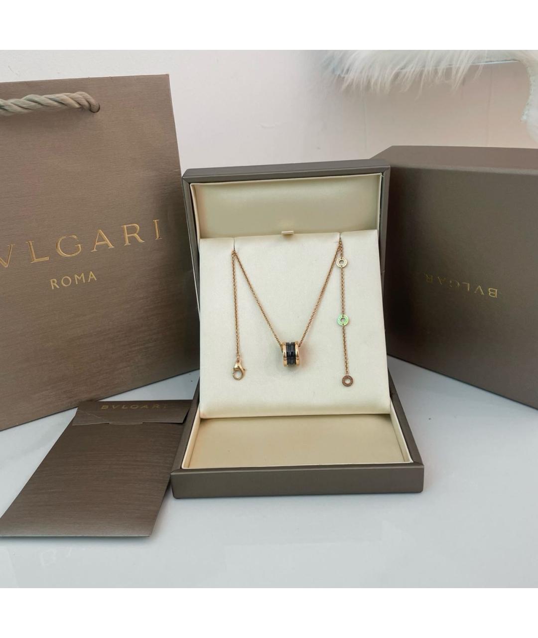 BVLGARI Золотое колье из розового золота, фото 2