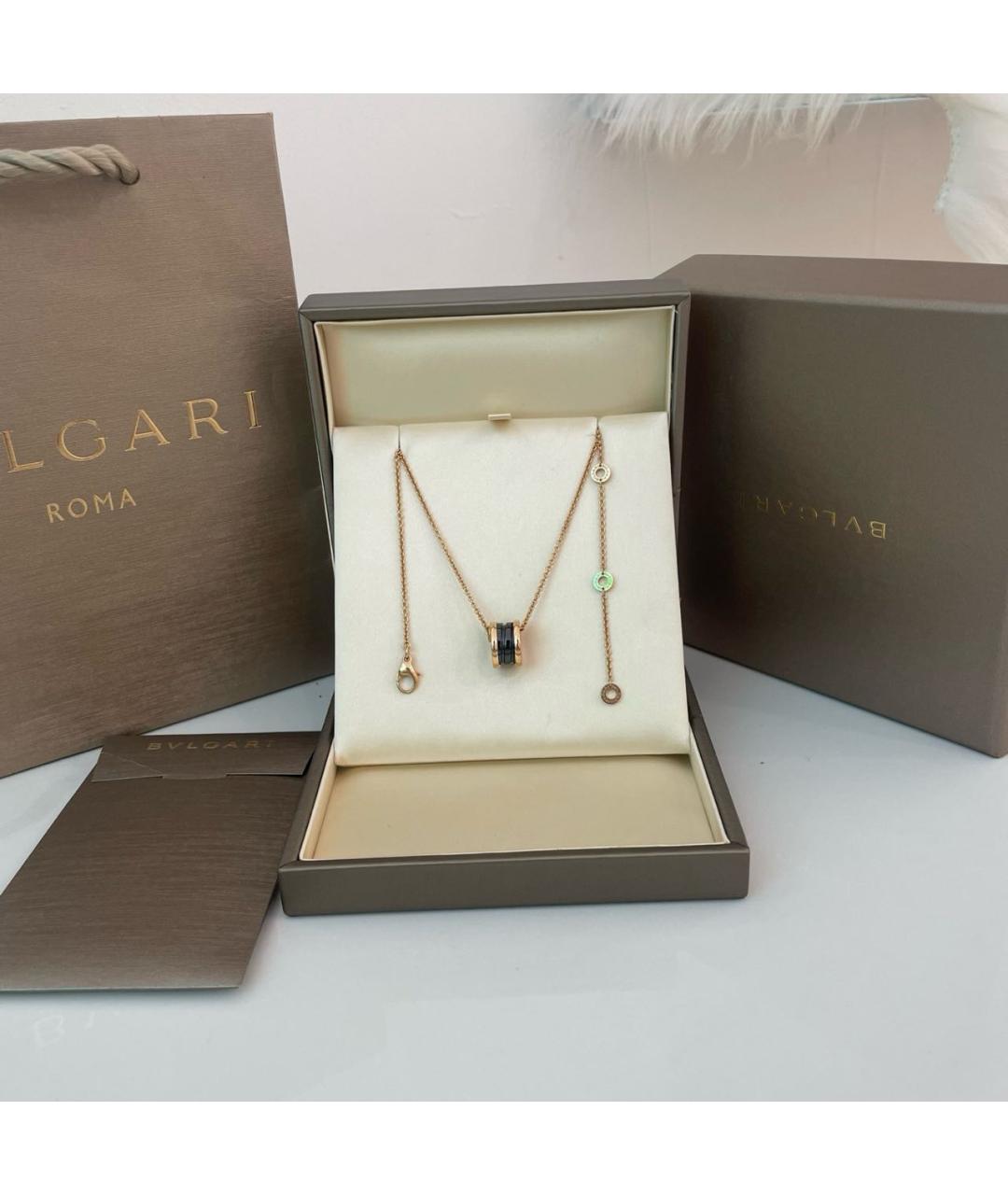 BVLGARI Золотое колье из розового золота, фото 3