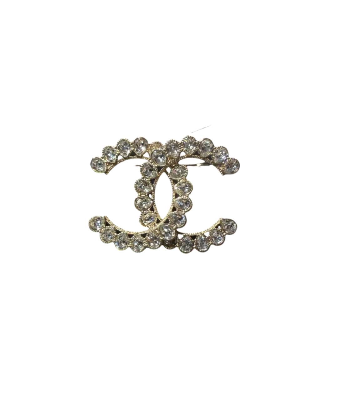 CHANEL Золотая металлическая булавка / брошь, фото 5