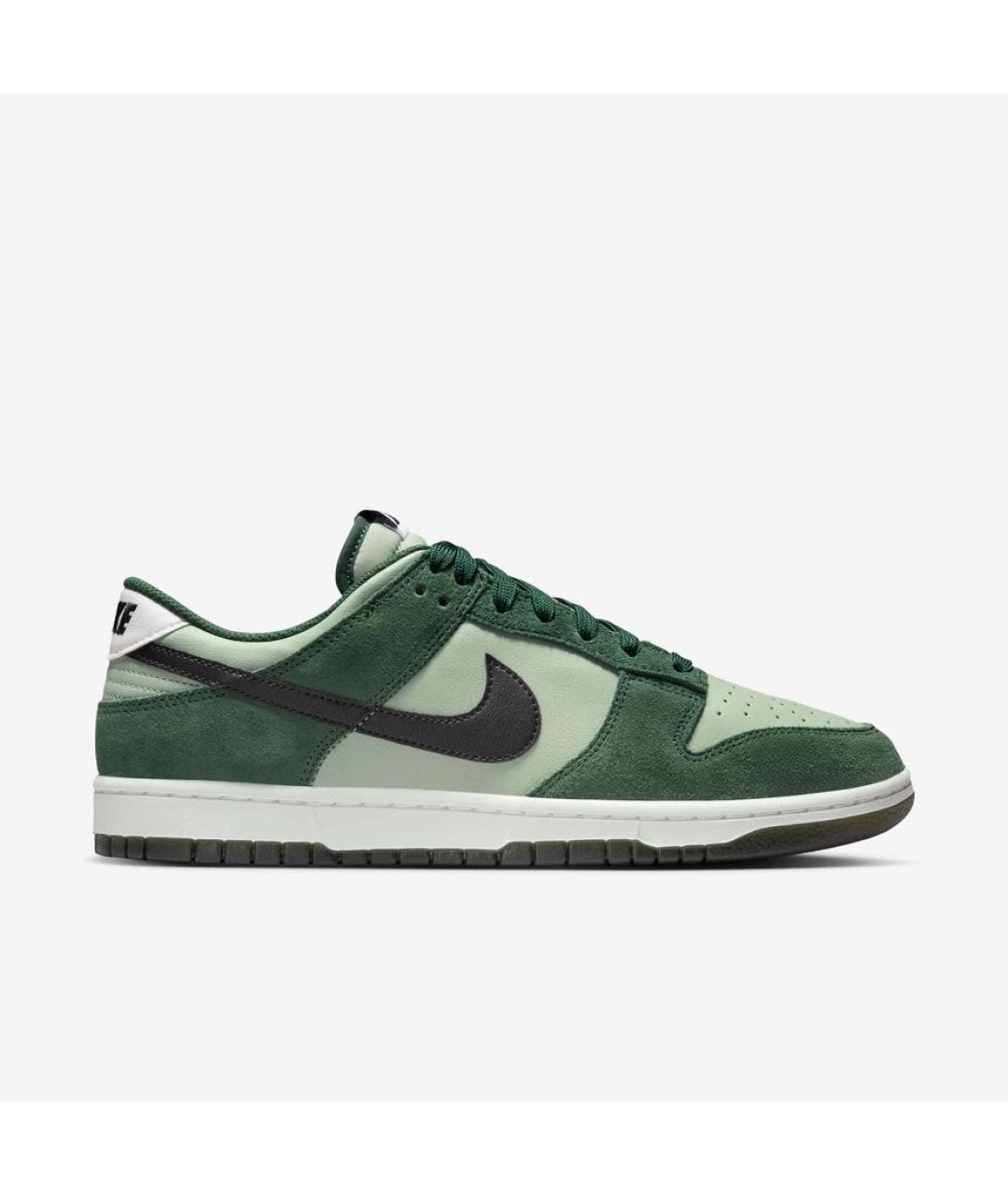 NIKE Зеленые замшевые низкие кроссовки / кеды, фото 9