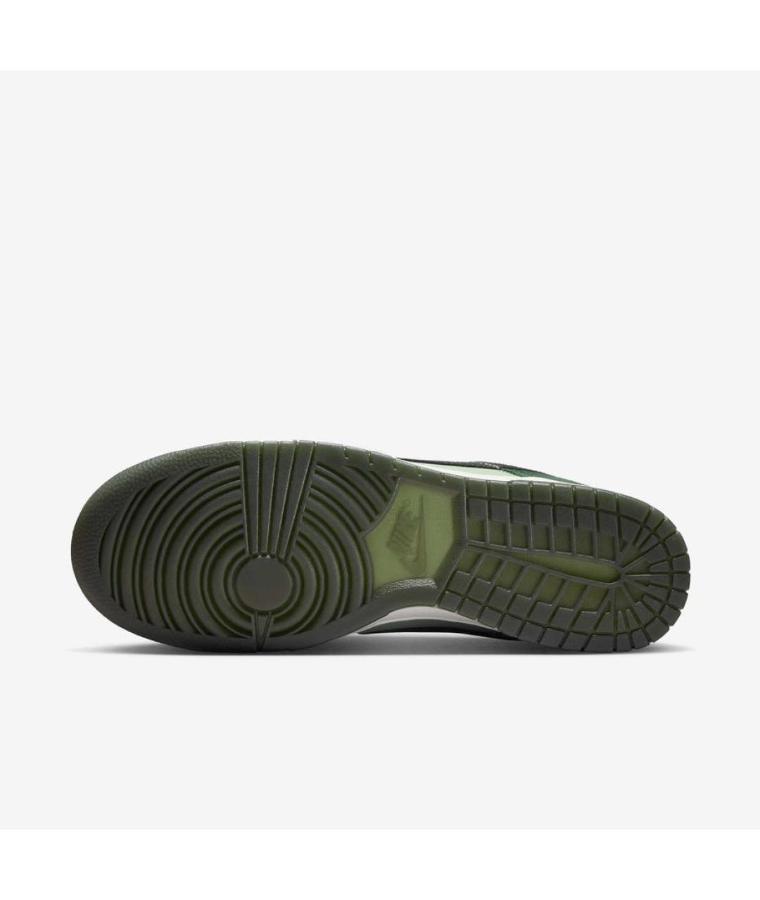 NIKE Зеленые замшевые низкие кроссовки / кеды, фото 6