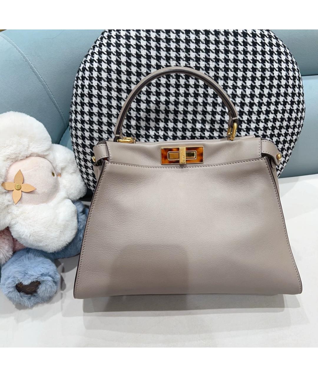 FENDI Черная кожаная сумка через плечо, фото 3