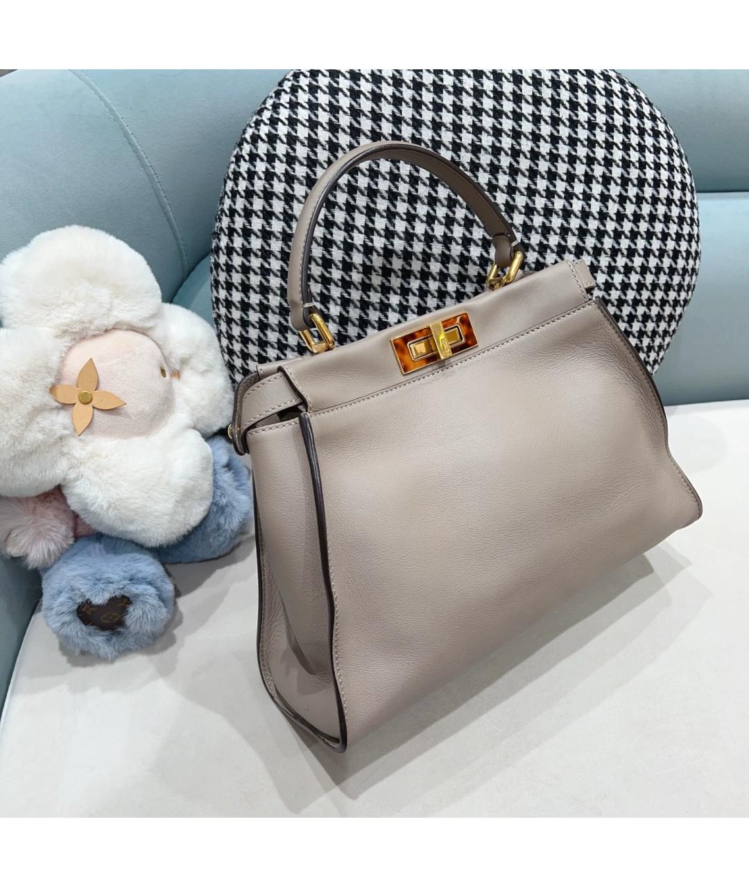 FENDI Черная кожаная сумка через плечо, фото 2