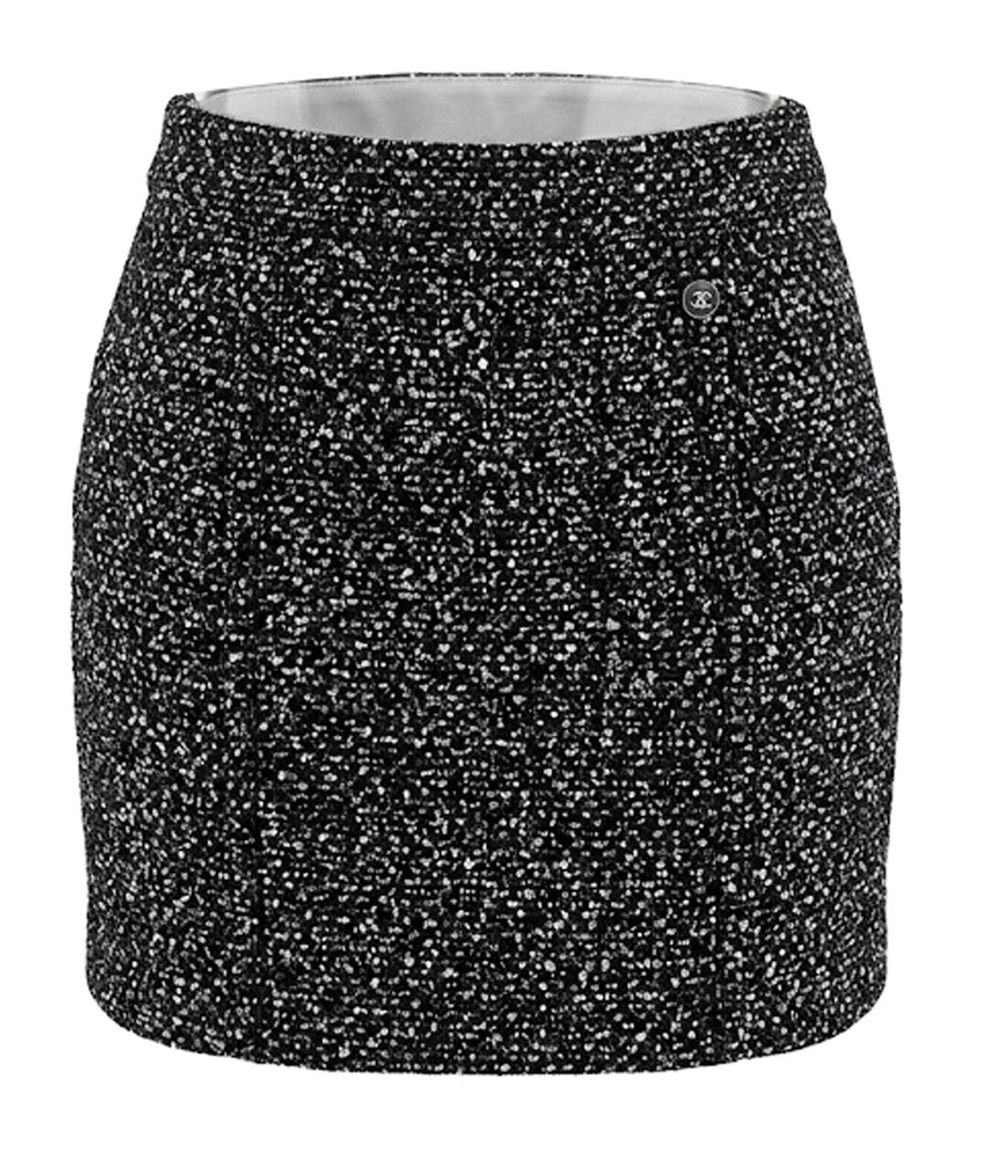 CHANEL Черная юбка мини, фото 1