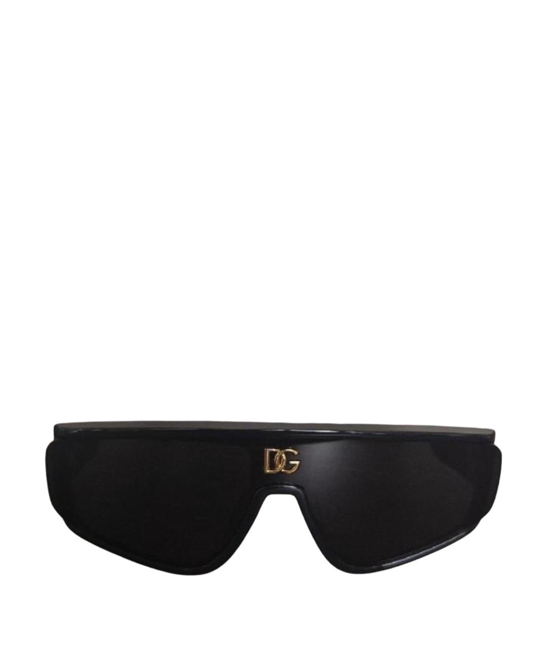 DOLCE&GABBANA Черные пластиковые солнцезащитные очки, фото 1