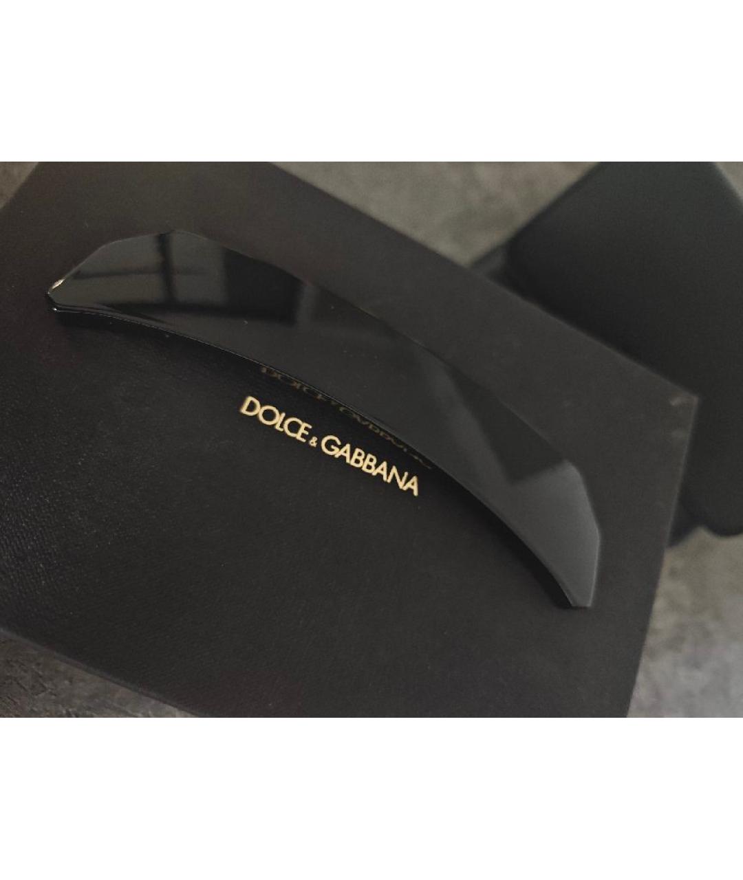 DOLCE&GABBANA Черные пластиковые солнцезащитные очки, фото 6