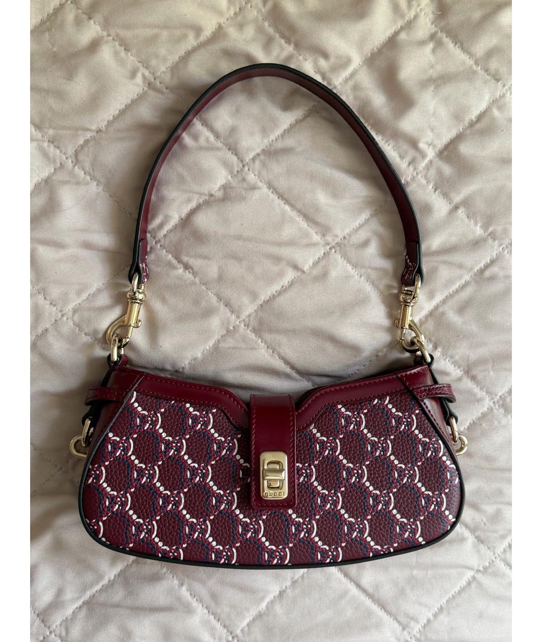 GUCCI Бордовая сумка через плечо, фото 3