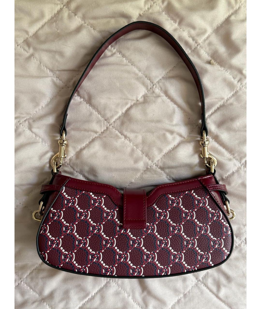 GUCCI Бордовая сумка через плечо, фото 4